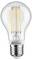 Ampoule LED transparente avec filament visible et marquage « Paulmann » sur la base