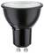 Ampoule de projecteur LED noire avec base à deux broches et paramètres de température de couleur ajustables marqués 2700K, 3000K et 4000K.