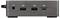 Vue de face d'un panneau de dispositif en métal brossé avec une prise casque et trois ports USB étiquetés « USB ».