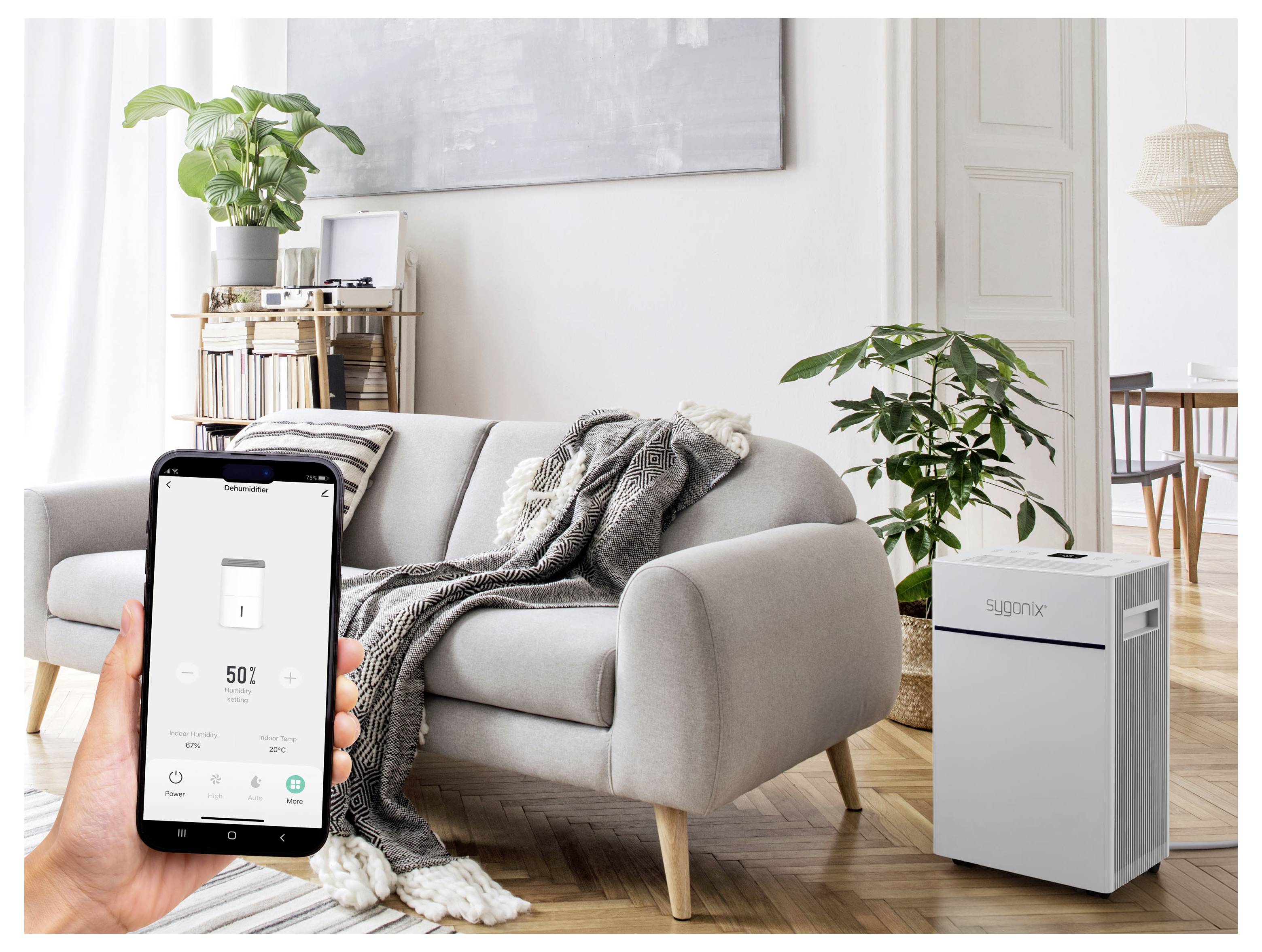Déshumidificateur Sygonix 15 m² 235 W 10 L/jour blanc-7