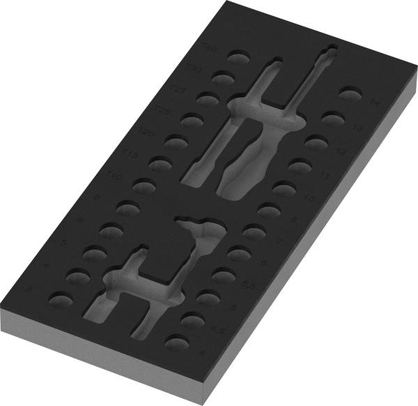 Wera 05137316001 9827 Insert en mousse  (L x l x H) 342 x 172 x 30 mm