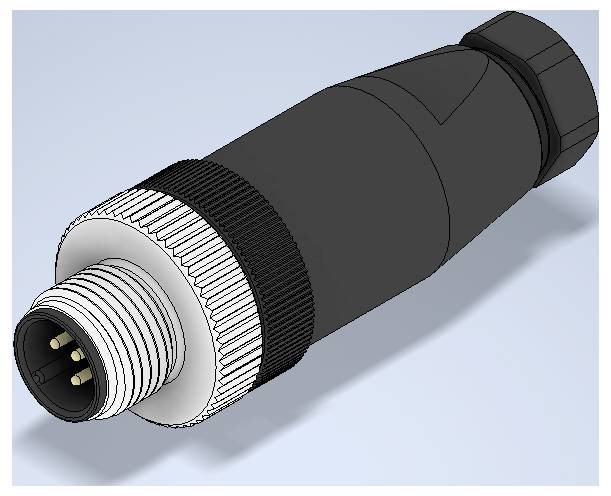W & P Products 93880 Connecteur pour capteurs/actionneurs M12 mâle, droit Nombre de pôles: 5 1 pc(s)-0