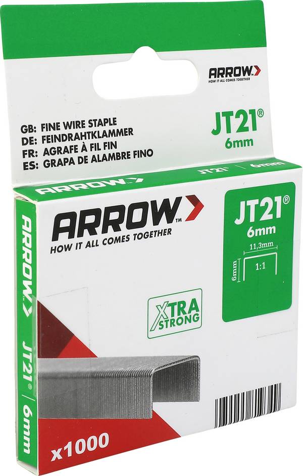 Arrow Tool Group 819349 Agrafes fil fin  1000 pc(s)