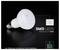 Image promotionnelle d'une ampoule LED SMD blanche, étiquetée « Leds SMD fournies par CREE », mettant en évidence l'absence de scintillement, l'absence de mercure, l'absence de rayonnement UV et jusqu'à 80 % d'économies d'énergie.