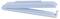 Plateau de documents en plastique bleu clair ouvert ou fermé, montré en deux parties sur fond blanc, l'un fermé et l'autre ouvert pour révéler l'intérieur.