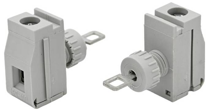 euroclamp MPT410-D MPT410-D-GY Borne de passage flexible: - rigide: -4 mm² Nombre de pôles: 1 1 pc(s) gris-0