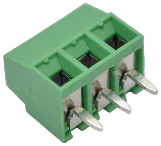 euroclamp MV133-3,5-V-L Borne pour circuits imprimés Nombre de pôles 3 vert 1 pc(s)-0