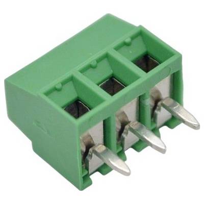 euroclamp MV133-3,5-V-L Borne pour circuits imprimés Nombre de pôles 3 vert 1 pc(s)-0