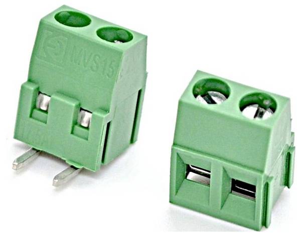 euroclamp MVS152-5-H Borne pour circuits imprimés Nombre de pôles 2 vert 1 pc(s)