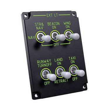 Virpil Controls Vector Lighting MCP Panneau de commande   noir, RVB
