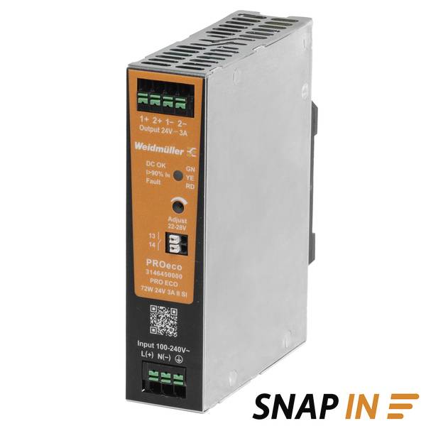 Weidmüller 3146450000 Alimentation électrique 24 V 3 A 72 W Contenu 1 pc(s)-0