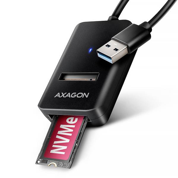 AXAGON ADM2-AM USB 3.1 (2è gén.) M.2 1 port Adaptateur SSD M.2