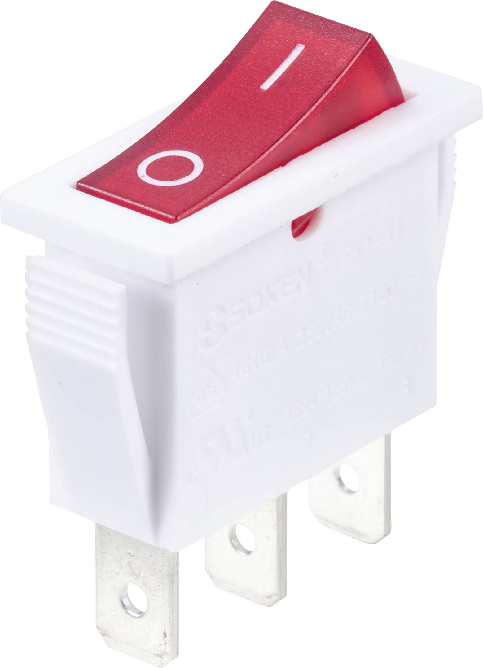 TRU COMPONENTS TC-14988656 Interrupteur à bascule 250 V 16 A 1 x Off/On à accrochage 1 pc(s)