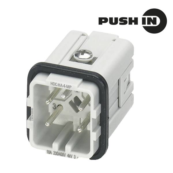 Weidmüller 2985430000 Insert à contacts RockStar® HDC HA 4 Push-In avec élément de commande 1 pc(s)-0
