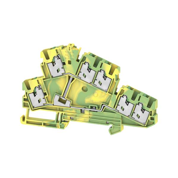 Weidmüller 3093250000 Bloc de jonction à 2 étages pour conducteur de protection borne à ressort vert-jaune 50 pc(s)-0