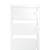Support ou cadre de montage en métal blanc avec trois plaques rectangulaires empilées et trous de vis, présenté en vue de face sur un fond uni.