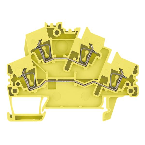 Weidmüller 2755880000 Bloc de jonction à plusieurs étages raccordement à ressort jaune 50 pc(s)-0