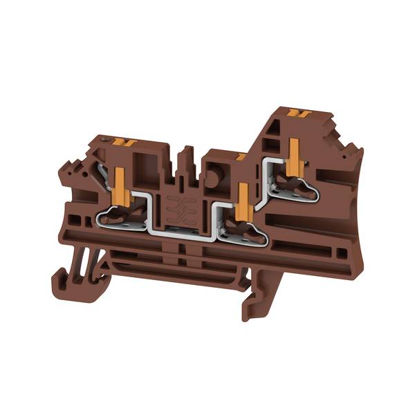 Weidmüller 2847440000 Bloc de jonction de passage borne à enficher marron 50 pc(s)-0