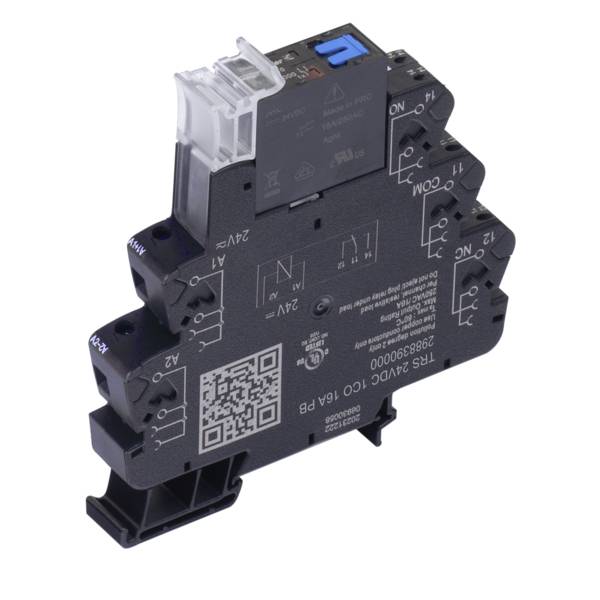 Weidmüller TRS 24VDC 1CO 16A  PB Interface relais 24 V/DC 16 A 1 inverseur (RT)  5 pc(s)