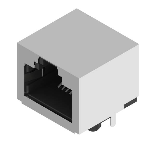 Weidmüller RJ45C5 R1U 2.2N4N RL Connecteur de circuit imprimé femelle modulaire RJ45, CAT. 5 , connexion à souder THT/TH-0