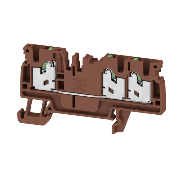Weidmüller 3109250000 Bloc de jonction de passage marron 100 pc(s)-0