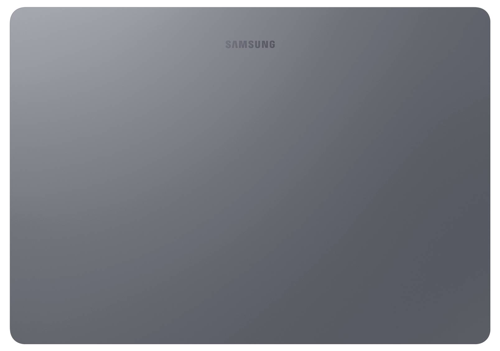 Ordinateur portable deux-en-un en mode tente, affichant un bureau Windows sur l'écran tactile avec les ports et les évents visibles à l'arrière.