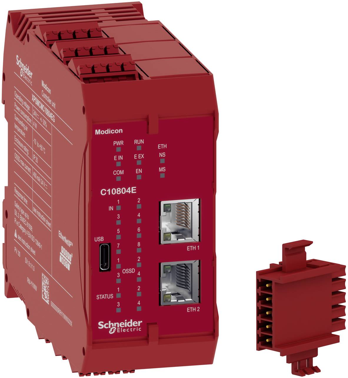 Schneider Electric XPSMCMC10804BEG XPSMCMC10804BEG Relais de surveillance-0