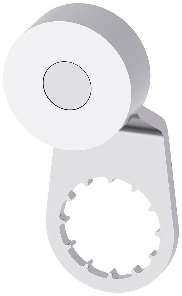 Vue technique d'un dessin d'un module électronique mince montré en vues de face, de gauche et de découpe de panneau, avec des mesures et des emplacements des trous de montage.