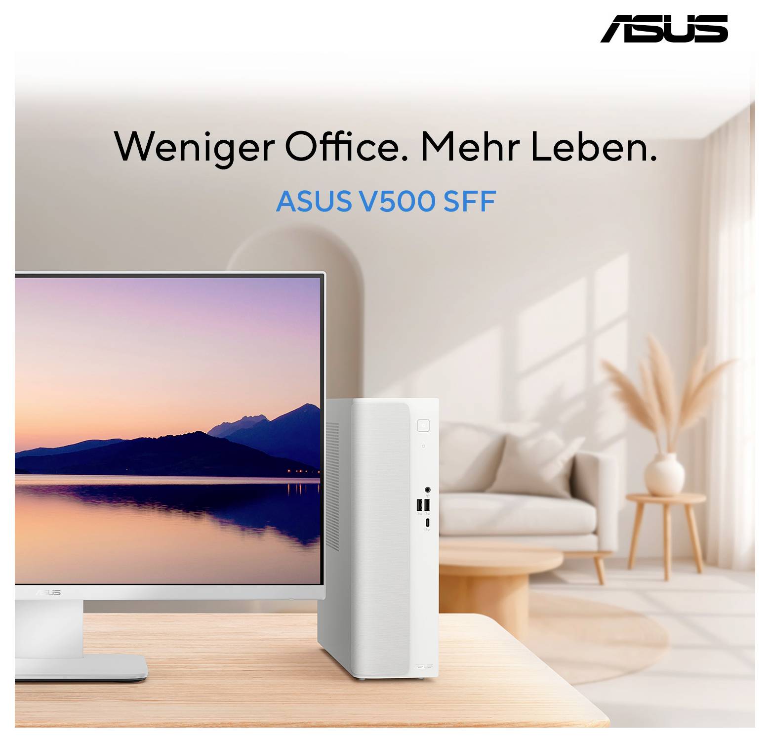 Asus PC de bureau V501 SFF C7-240H 16 512 240H 5.2 GHz 16 GB RAM 512 GB SSD Intel Graphique Intel 90PF05Y3-M009T0-5