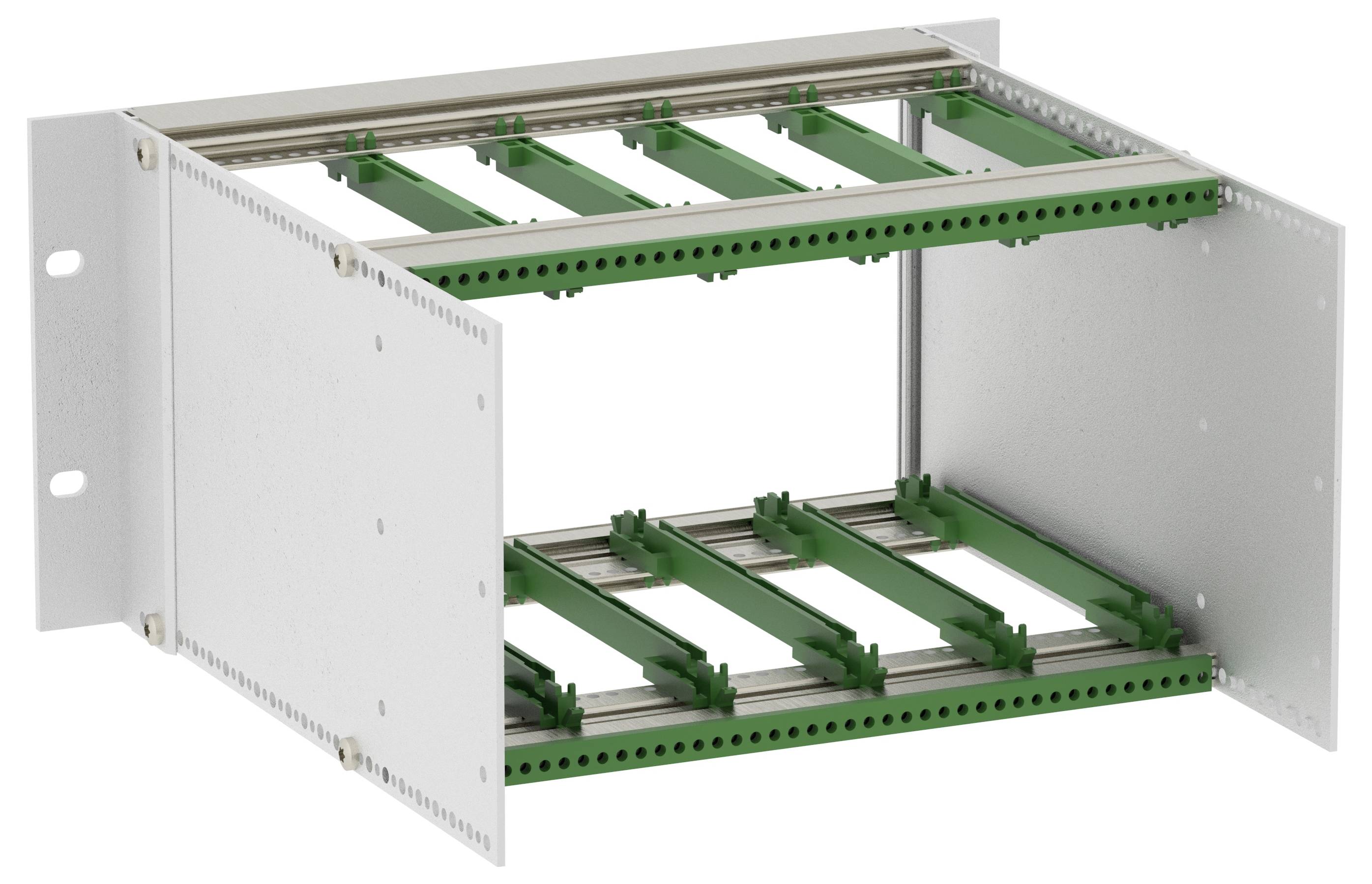 TRU COMPONENTS BGT/X 24340.PI-BN_SET Rack 48,26 cm (19") 269.24 x 241.2 x 132.5 aluminium aluminium (nature) 1 pc(s)-2