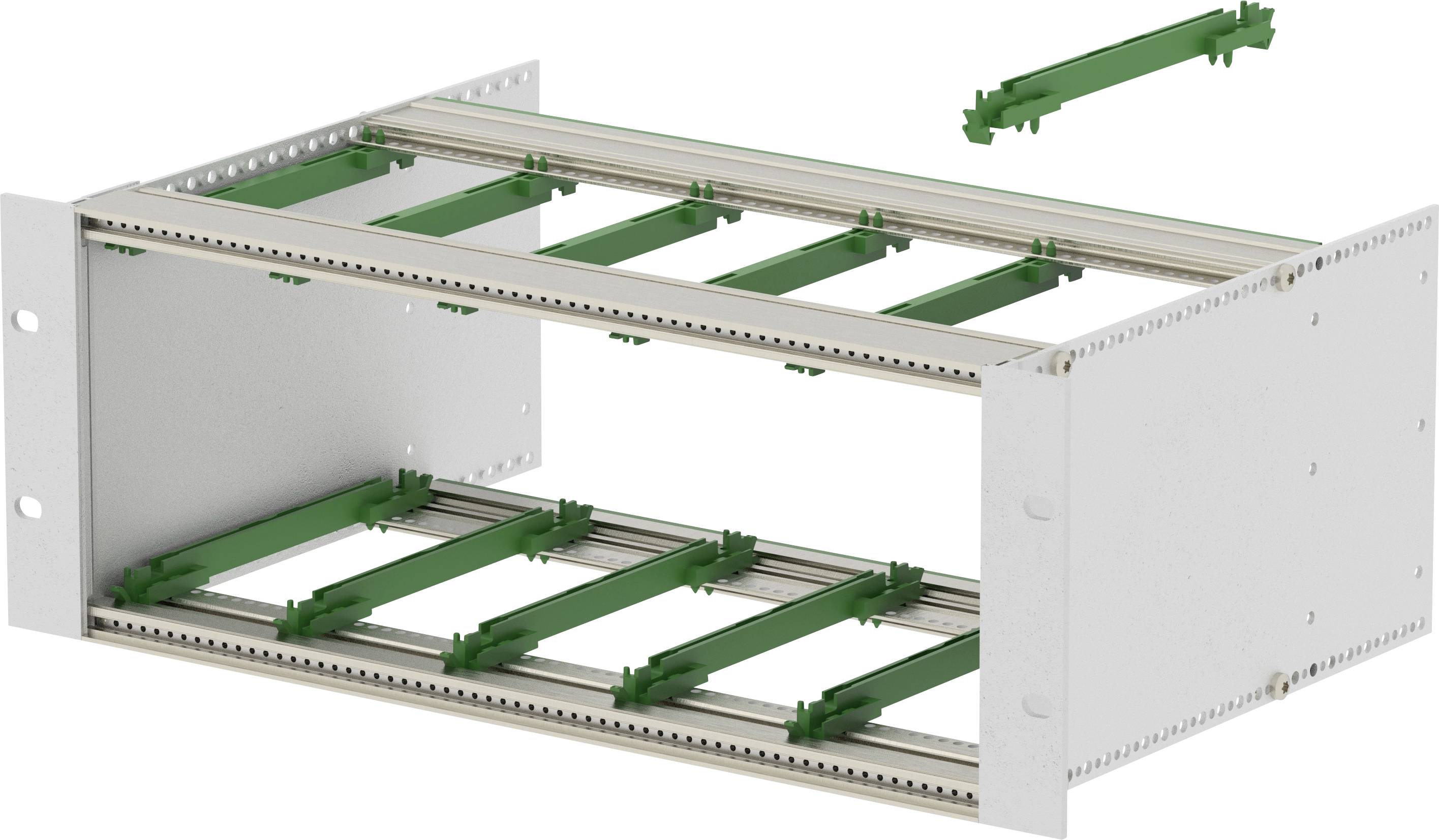 TRU COMPONENTS BGT/X 24360.PI-BN_SET Rack 48,26 cm (19") 375.92 x 241.2 x 132.5 aluminium aluminium (nature) 1 pc(s)