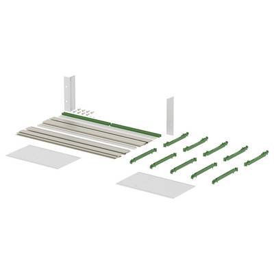 TRU COMPONENTS BGT/X 24380.PI-BN_SET Rack 48,26 cm (19") 482.6 x 241.2 x 132.5 aluminium aluminium (nature) 1 pc(s)-1