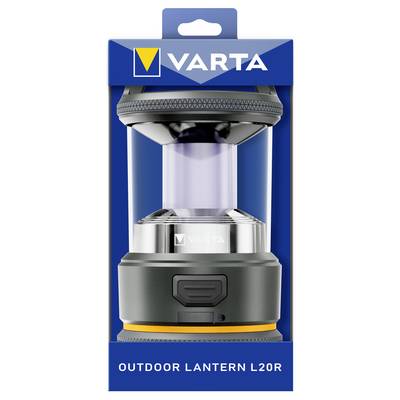 Varta 17550101111 VARTA Outdoor-Sportlaterne L20R LED Lanterne de camping 420 lm à batterie 400 g noir, jaune-4