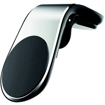 Visière pare-soleil voiture avec support de lunettes de soleil, clip-on, couleur argent et noir, présentée sur un fond blanc.