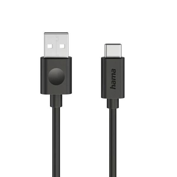 Hama Câble USB  USB 2.0 USB-C® mâle, USB-A mâle 1.2 m noir universel 00086447