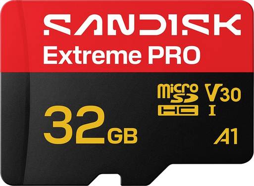 SanDisk Extreme Pro Carte microSDHC  32 GB v30 Video Speed Class, A1 Application Performance Class, UHS-I
