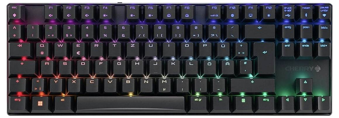 Cherry XTRFY MX 8.2 TKL Wireless RGB Bluetooth, sans fil Clavier allemand, QWERTZ noir éclairage RGB-5