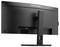 Vue arrière d'un moniteur ViewSonic incurvé sur un support, montrant le support arrière et l'ouverture des câbles.