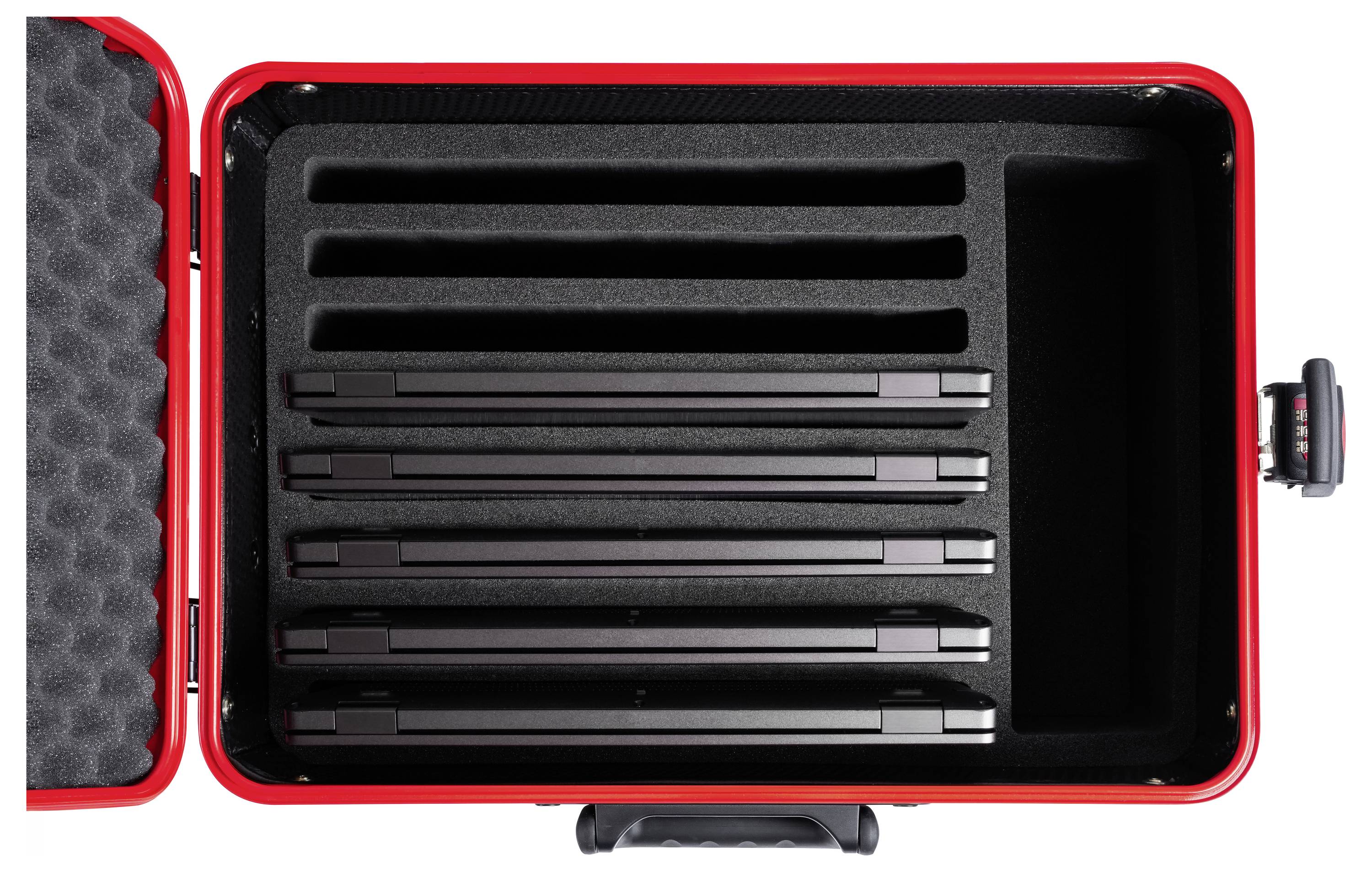 Parat PARAPROJECT® Case ACTIVE Système de charge et de rangement L'intérieur dispose de 8 compartiments de rangement ave-1