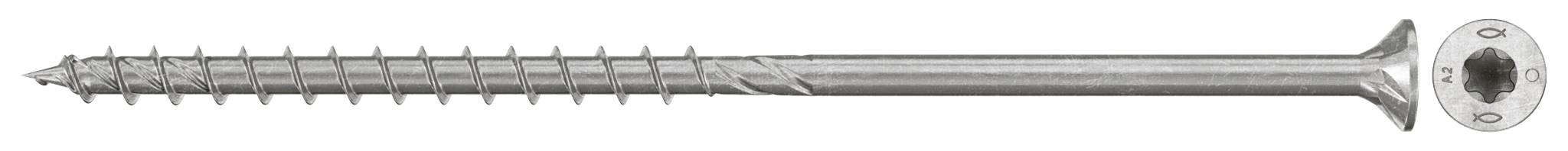 Fischer 574085 Vis agglo 6 mm 120 mm TX acier inoxydable 100 pc(s)-0
