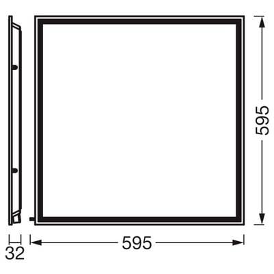 OSRAM HOMELIGHTING Essential Panel CCT UGR≤19 600x600mm 50W CCT White 4099854649394 Panneau à LED 36 W blanc chaud blanc-2