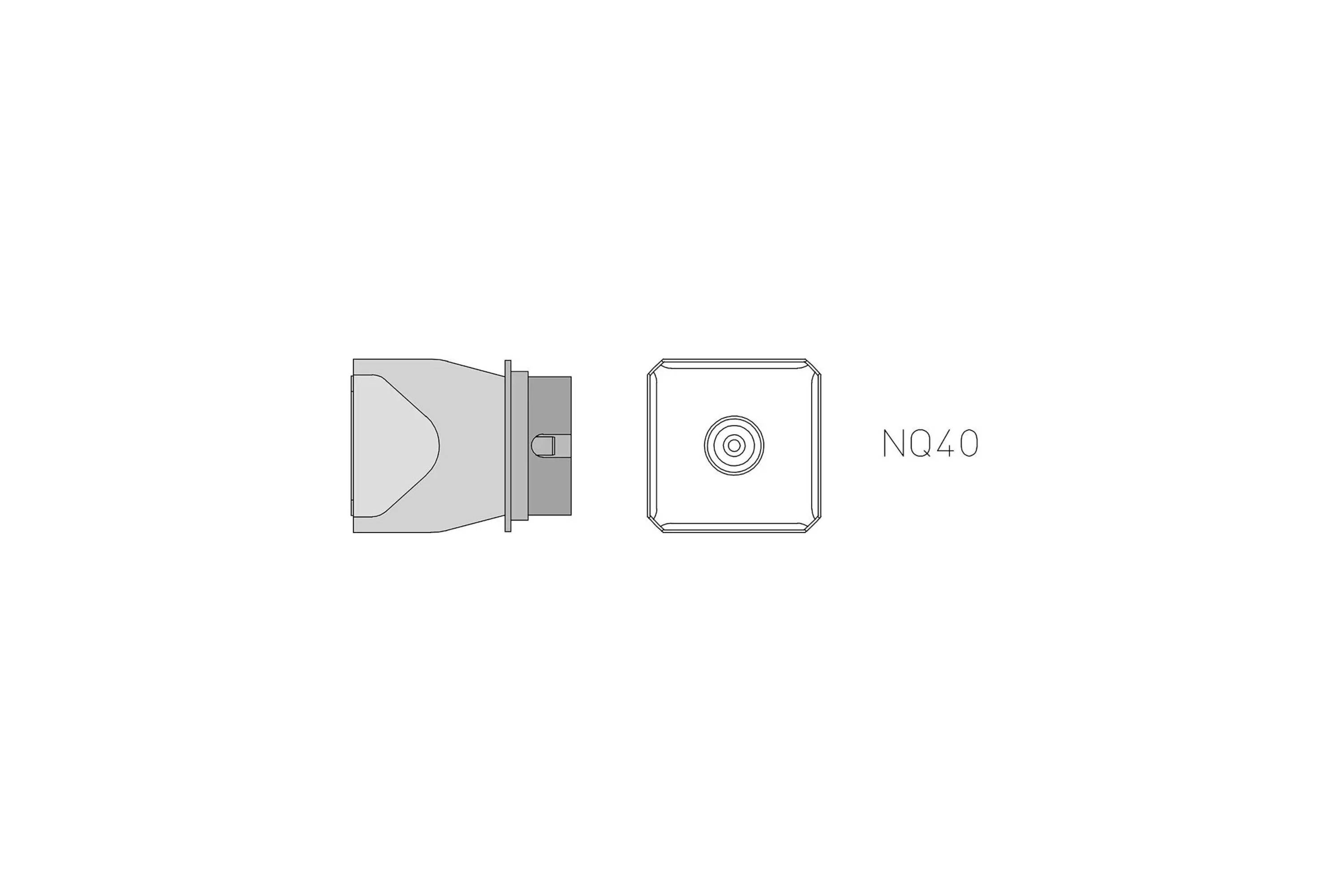 Weller NQ40 HEISSGASDÜSE 26.0X26.0 Buse à air chaud Contenu 1 pc(s)-0