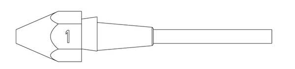 Weller XDS 1 SAUGDÜSE Ø1,4XØ2,5  L=10,5MM VERP. Buse d'aspiration   1 pc(s)