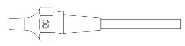 Weller XDS 8 SAUGDÜSE Ø1,5XØ2,9  L=10,5MM VERP. Buse d'aspiration   1 pc(s)
