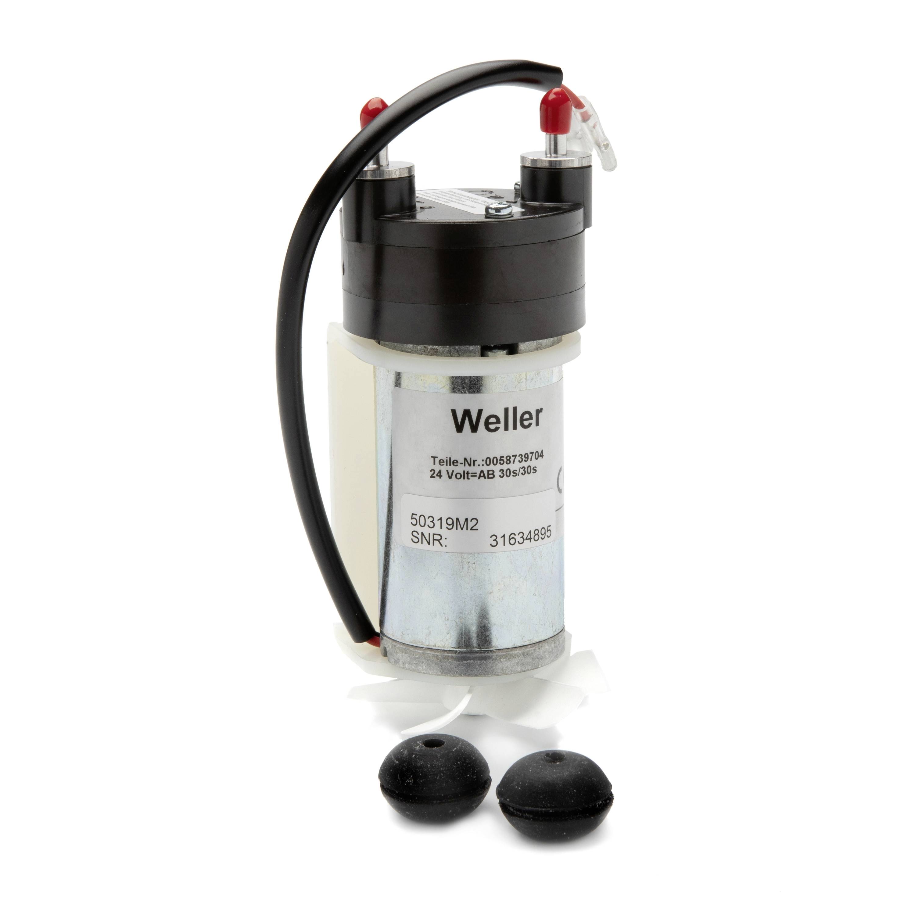 Weller VAKUUM/AIR DREHSCHIEBERPUMPE 24V ERSATZ Pompe à palettes rotative 1 pc(s)-0