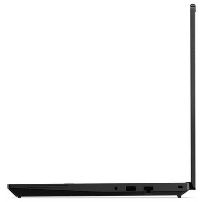 Routeur Wi-Fi noir montré en vue latérale avec une antenne externe haute et des ports arrière visibles sur un fond blanc.