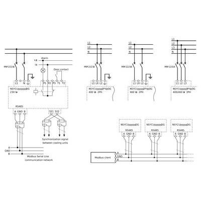 Schneider Electric NSYCU3K23P4DG Appareil frigorifique mural 380 - 460 V 3200 W (l x H x P) 490 x 1300 x 250 mm 1 pc(s)-6