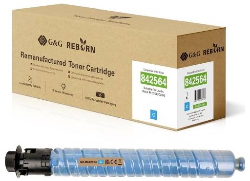 G&G Toner remplace Ricoh 842564 compatible cyan 18000 pages GR-R842564-0