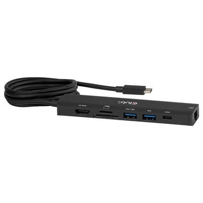 club3D CSV-2555 Hub USB 7 ports USB-A, RJ45, HDMI™, microSD, SD, USB-C® (avec Power Delivery) noir-3