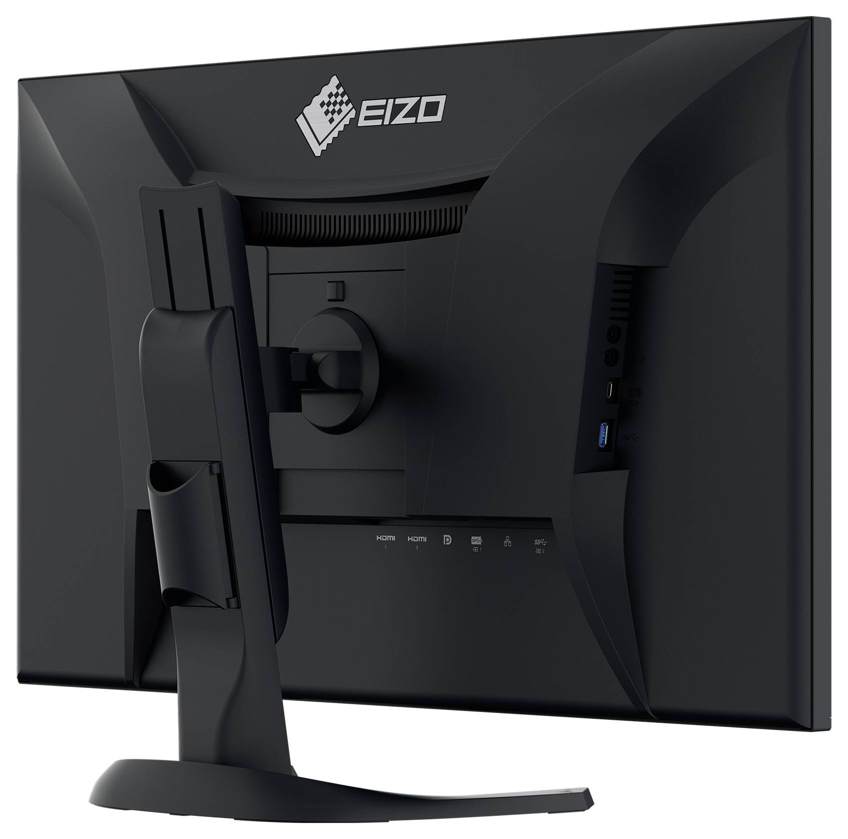 Moniteur Lenovo affichant une diapositive de présentation intitulée « Innovations & Croissance » avec des éoliennes surplombant des collines ondulantes, affichée dans une interface d'édition de diapositives.